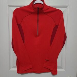 Patagonia Capilene 3 Midweight Women XS Red Polartec 1/4 Zip Pullover‎